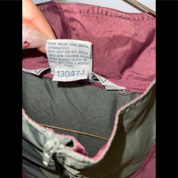 Vintage Izod convertible windbreaker Anorak 1/2 zip packable jacket w straps - Picture 6 of 11